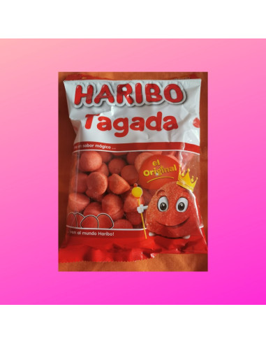 Bonbon guimauve aérée de la Marque Haribo fraise tagada davidetsessave